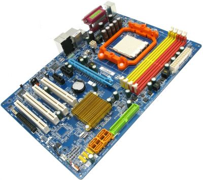 Лот: 15388365. Фото: 1. Материнка gigabyte GA-M52S-S3P. Материнские платы