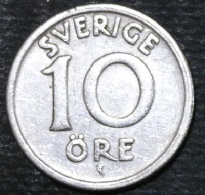 Лот: 12431573. Фото: 1. Швеция. 10 эре. 1947 год. Остальные страны