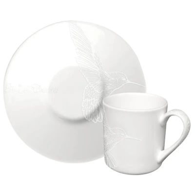 Лот: 24939409. Фото: 1. Пара кофейная Taitu Bianco&Bianco. Кружки, стаканы, бокалы