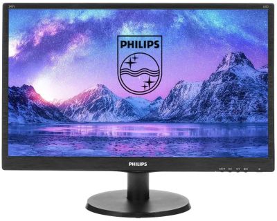 Лот: 25127998. Фото: 1. 24" Монитор Philips 243v5qhaba... ЖК-мониторы