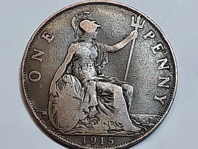 Лот: 18668905. Фото: 1. Монета Великобритании 1 пенни... Великобритания и острова