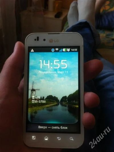 Лот: 2591694. Фото: 1. LG optimus p970 white. Смартфоны