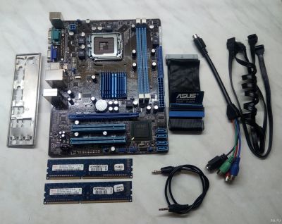 Лот: 14285721. Фото: 1. Материнская плата ASUS P5G41T-M... Материнские платы