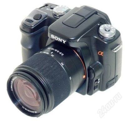 Лот: 1101603. Фото: 1. sony alpha 100 + вспышка HVL-F36AM. Цифровые зеркальные
