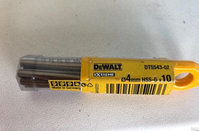 Лот: 17997574. Фото: 1. Сверло по металлу dewalt Ф4х75мм... Расходные материалы, сменные насадки