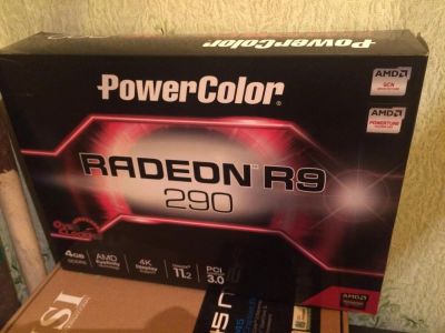 Лот: 6652911. Фото: 1. Видеокарта r9 290 4Gb 512 bit. Видеокарты