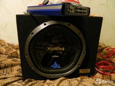 Лот: 4868945. Фото: 1. Сабвуфер Sony + усилителем Blaupunkt. Сабвуферы