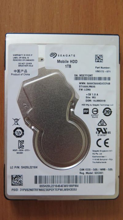 Лот: 24379533. Фото: 1. Жесткий диск Seagate ST1000LM035... Жёсткие диски (HDD)