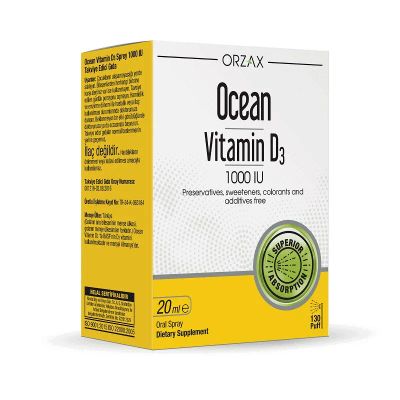 Лот: 25440314. Фото: 1. Orzax Ocean Витамин Д3 1000 МЕ... Лекарства
