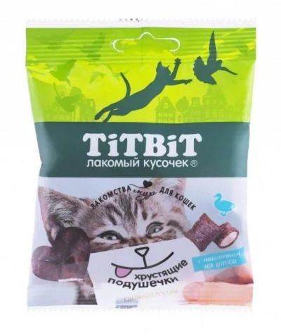 Лот: 16217495. Фото: 1. ТТ Хрустящие подушечки д/кош.паштет... Кошки, котята
