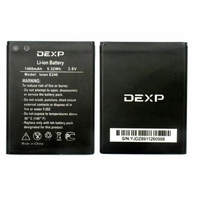 Лот: 21519947. Фото: 1. Аккумулятор Dexp Ixion E240. Аккумуляторы