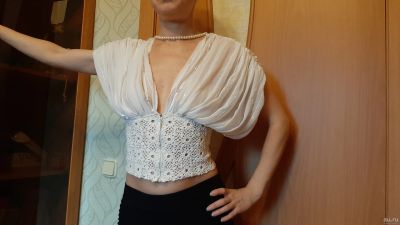 Лот: 16760443. Фото: 1. Блузка hand made. Блузы, рубашки, водолазки