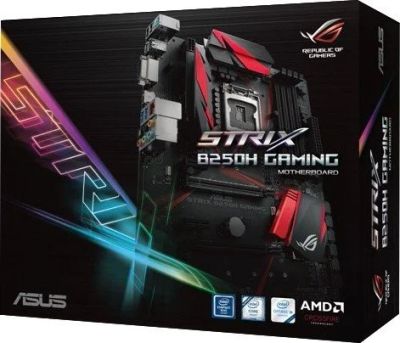 Лот: 16849435. Фото: 1. Материнская плата Asus Strix B250H... Материнские платы