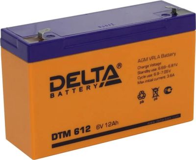 Лот: 11294258. Фото: 1. Батарея Для Ups 6V 12Ah Delta... Аккумуляторы