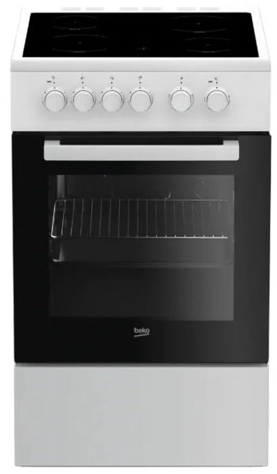 Лот: 16529073. Фото: 1. Электрическая плита BEKO FSS57000GW... Плиты, духовые шкафы, варочные поверхности