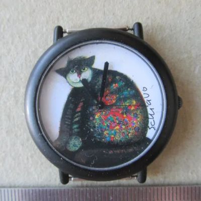Лот: 7009766. Фото: 1. Часы кварц авторские Кот Котик... Другие наручные часы