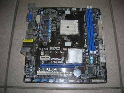 Лот: 8883436. Фото: 1. Неисправная MB ASRock A75M-HVS... Материнские платы