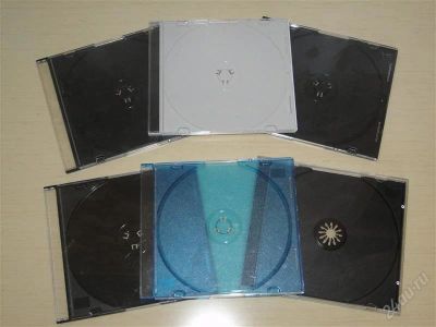 Лот: 1659119. Фото: 1. CD боксы - 6 шт. одним лотом... Органайзеры для дисков, боксы