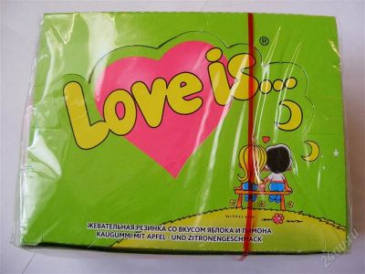 Лот: 810219. Фото: 1. Жевательная резинка Love is... Разное