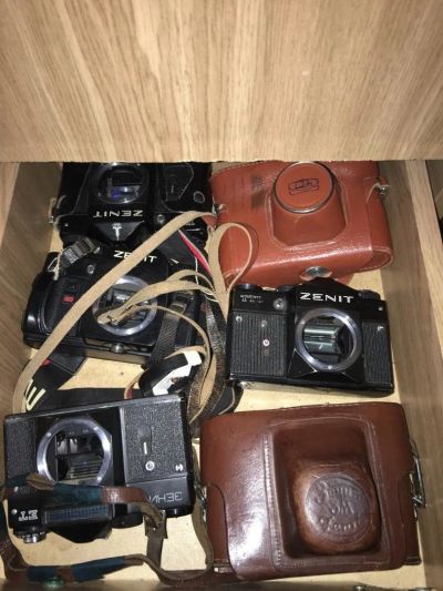 Лот: 10691064. Фото: 1. Фотоаппараты 6шт. Одним лотом... Плёночные зеркальные