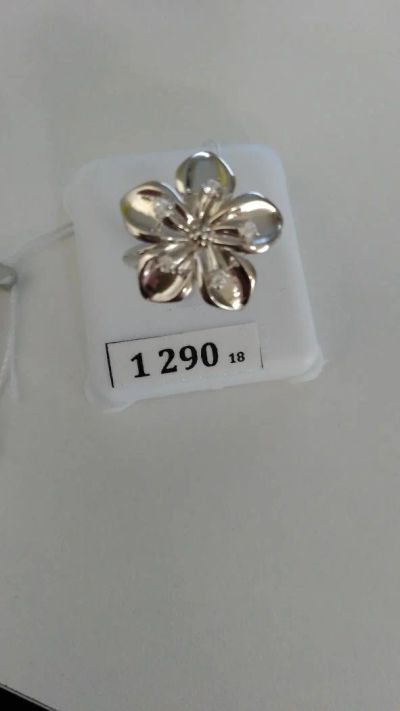 Лот: 8099355. Фото: 1. Кольцо 925 цветок. Кольца, перстни