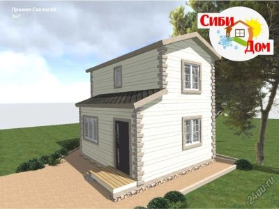 Лот: 9861699. Фото: 1. Дом "Свята 60" каркасный под заказ. Срубы, бани, дома