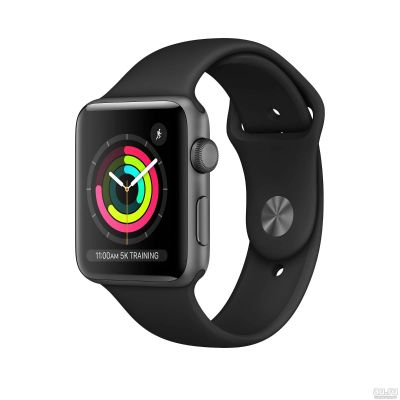 Лот: 16515819. Фото: 1. Apple Watch 3 38mm Space Gray... Смарт-часы, фитнес-браслеты, аксессуары