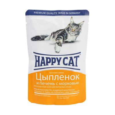 Лот: 10399146. Фото: 1. Корм Happy Cat Для Кошек Цыпленок... Корма