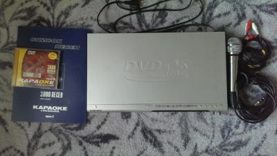 Лот: 6261236. Фото: 1. DVD-плеер + караоке Samsung DVD-K100. DVD, Blu-Ray плееры