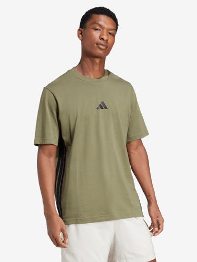 Лот: 25555592. Фото: 1. Футболка мужская adidas, Зеленый. Другое (спортивная одежда)