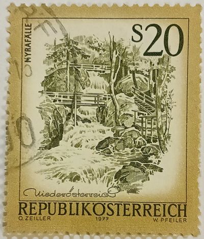 Лот: 25349561. Фото: 1. Марки_Австрии, 20 öS - Австрийский... Марки
