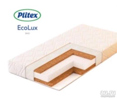 Лот: 13622479. Фото: 1. Матрас plitex ecolux 120*60*10. Детские матрасы