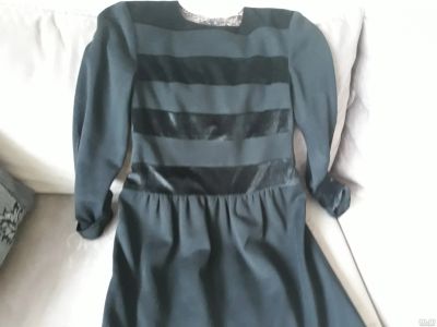 Лот: 15923095. Фото: 1. черное платье трикотаж р 46. Платья