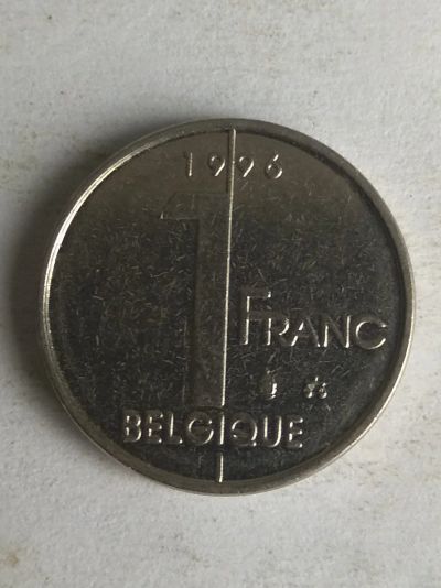 Лот: 13466204. Фото: 1. бельгия 1 франк 1996. Европа
