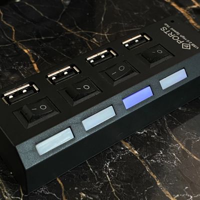 Лот: 16666112. Фото: 1. Переходник USB 4 порта. Платы расширения, контроллеры, доп. порты