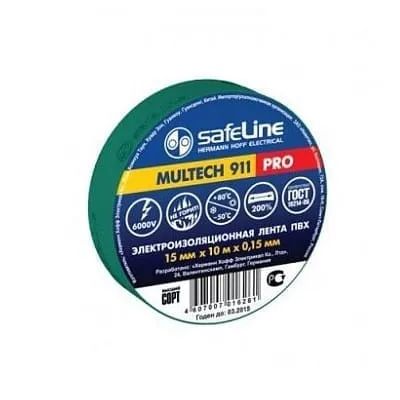 Лот: 21518869. Фото: 1. Изолента SafeLine 15/20 зеленая... Расходные материалы, сменные насадки