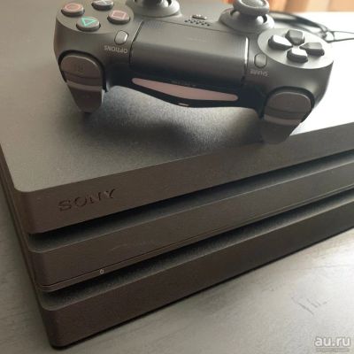 Лот: 14364932. Фото: 1. Sony Playstation 4 PRO 1TB + игра... Консоли