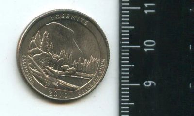 Лот: 16913534. Фото: 1. (№7052) США 25 центов 2010 год... Америка