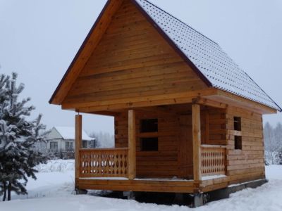 Лот: 6781941. Фото: 1. баня 5х4 прифилированый брус. Другое (строительство и ремонт)