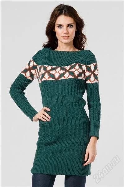 Лот: 2378227. Фото: 1. Модное Теплое вязанное платье. Платья