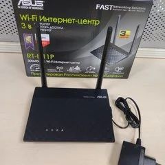 Лот: 18498329. Фото: 1. Wi-Fi роутер ASUS RT-N11P. Маршрутизаторы (роутеры)