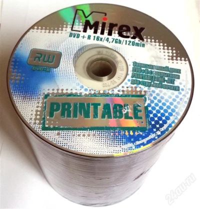 Лот: 2636062. Фото: 1. Диски Mirex DVD + R 16x 4.7Gb... CD, DVD, BluRay