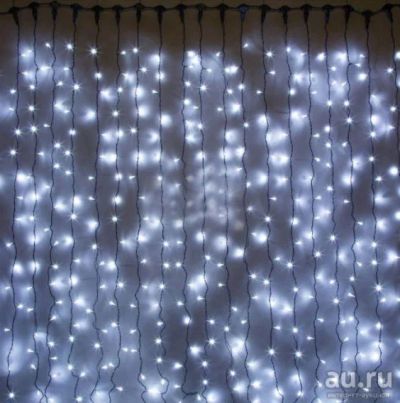 Лот: 18276792. Фото: 1. Уличная штора 925 LED 2,4*3м белая... Гирлянды, шарики, новогодние аксессуары