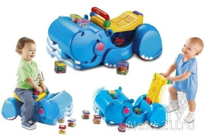Лот: 11202900. Фото: 1. Машинка-бегемот-ходунки Fisher-Price. Машины и техника