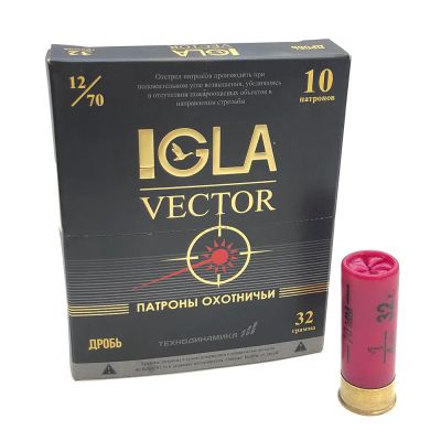 Лот: 25129166. Фото: 1. Патрон 12x70 (IGLA) "IGLA-VEKTOR... Патроны