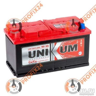 Лот: 13288634. Фото: 1. Аккумулятор UNIKUM 90 А/Ч, Прямая... Аккумуляторы