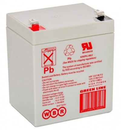 Лот: 18597121. Фото: 1. Аккумулятор WBR HR1221 W F2. ИБП, аккумуляторы для ИБП