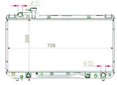 Лот: 3697218. Фото: 1. Радиатор toyota rav4 (94-98 гг... Двигатель и элементы двигателя