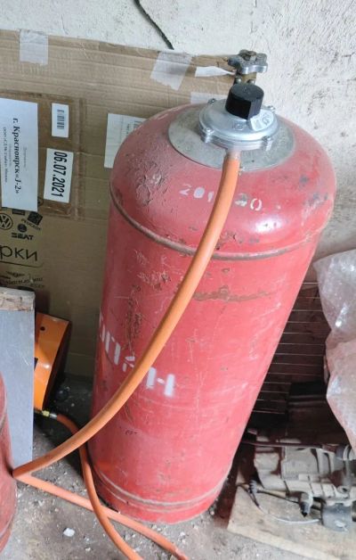 Лот: 23564825. Фото: 1. баллон газовый 50л. Баллоны, газ в баллонах
