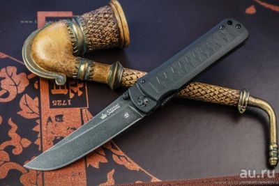 Лот: 9485611. Фото: 1. Нож складной Whisper D2 SW Black... Ножи, топоры